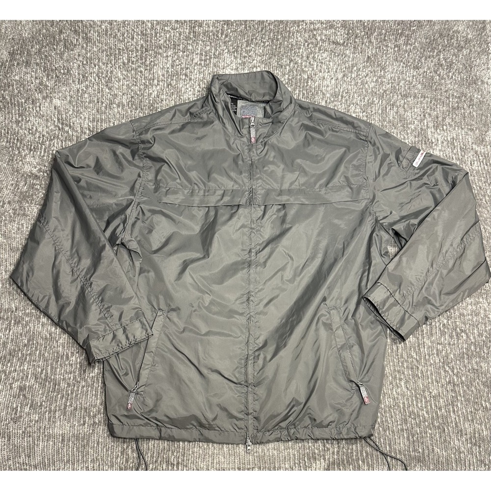 Vintage Y2K Quiksilver Jacket Men's Size XL Silver Gray 90s